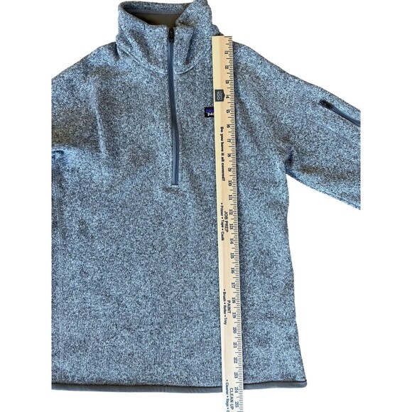 Patagonia Better Sweater Fleece Jacket Womens Size M 1/4 Zip Birch White Hiking - Picture 15 of 16